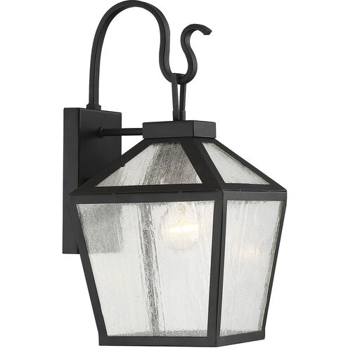 Woodstock 1 Light 16 inch Black Outdoor Wall Lantern