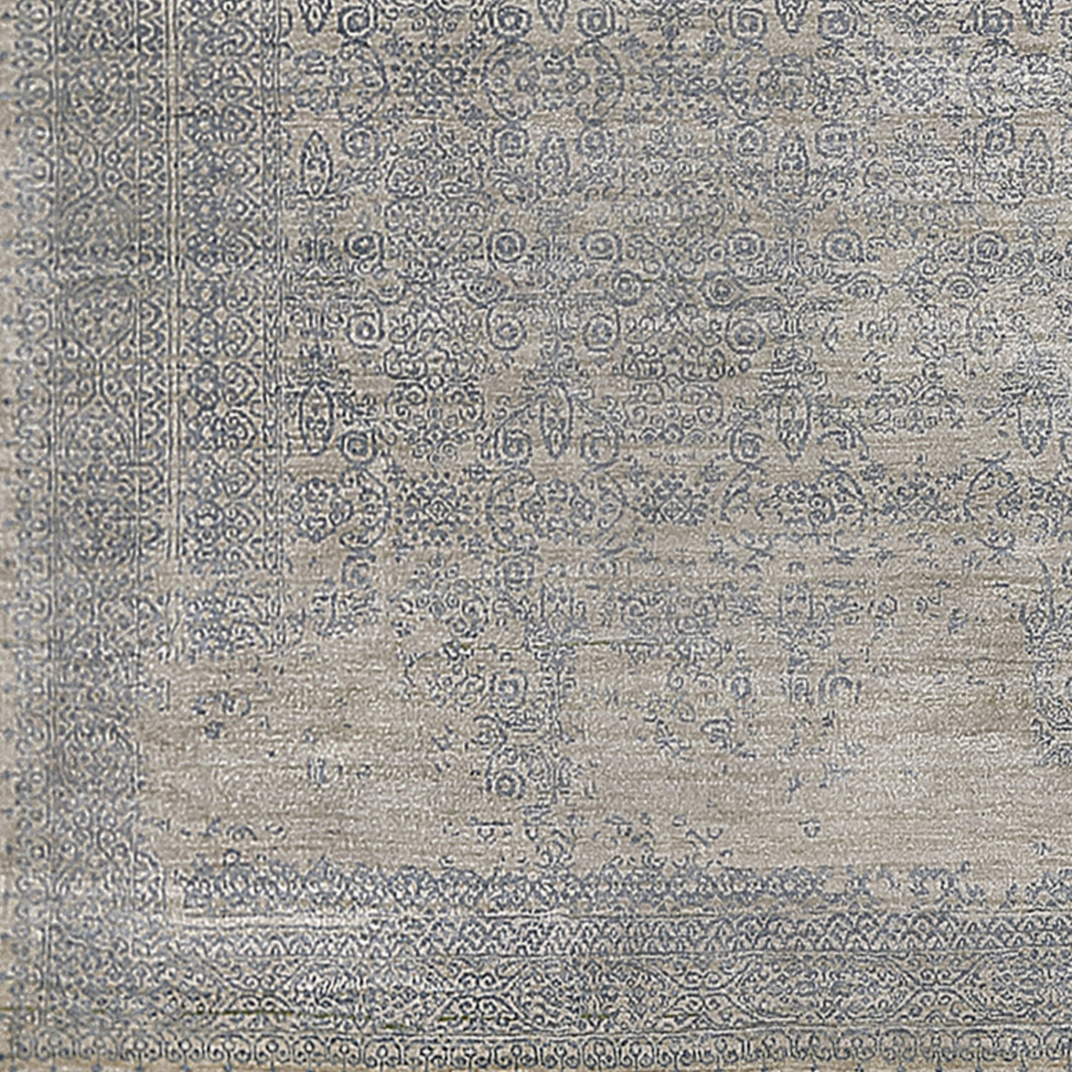 Bayburt 36 X 24 inch Charcoal / Light Beige Handmade Rug