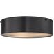 Clayton 3 Light 16 inch Oil Rubbed Bronze Flush Mount Ceiling Light