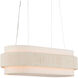 Monreale 5 Light 39.5 inch Sugar White Oval Chandelier Ceiling Light
