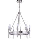 Larrson 8 Light 20 inch Brushed Polished Nickel Chandelier Ceiling Light