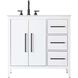 Millie 36 X 35 inch White Bathroom Vanity Cabinet