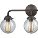 Beckett 3 Light 24 inch Oil Rubbed Bronze Vanity Light Wall Light