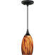Milano LED 4.75 inch Oil Rubbed Bronze Mini Pendant Ceiling Light