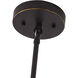 Canada 1 Light 9 inch Bronzed Black Outdoor Pendant