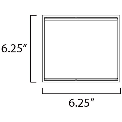 Blok LED 6.25 inch White Outdoor Wall Sconce