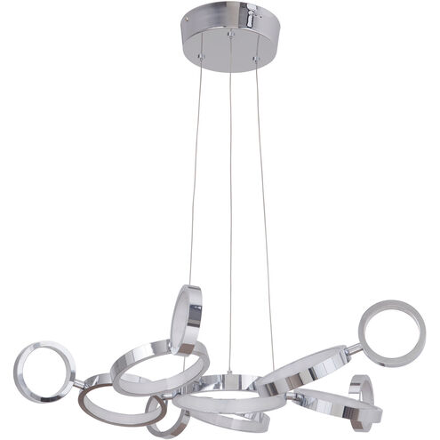 Mira LED 28 inch Chrome Chandelier Ceiling Light