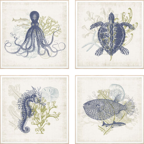 Animals Collection Blue Framed Art
