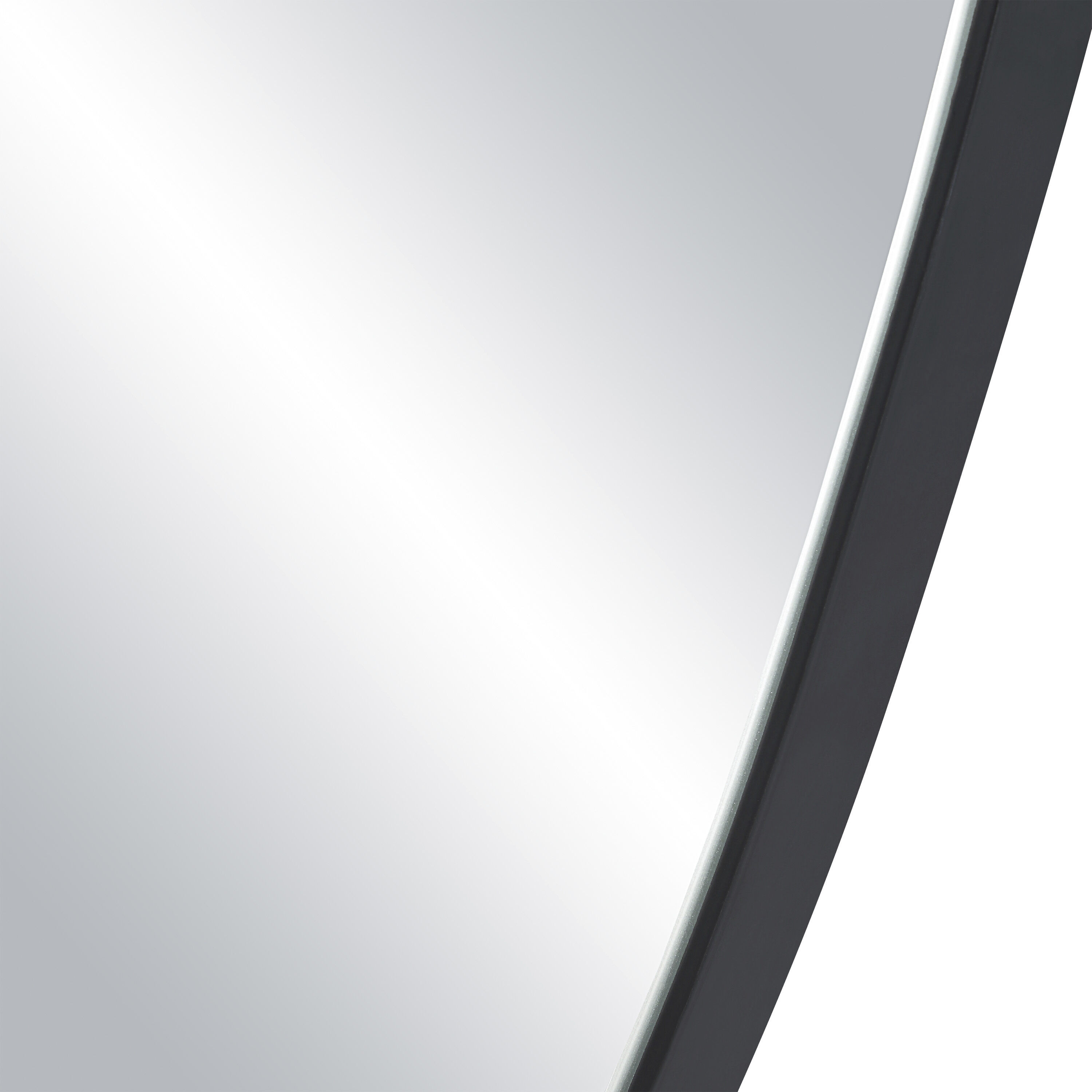 Jane 45.25 X 30 inch Matte Black Wall Mirror