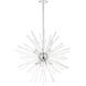 Utopia 16 Light 50 inch Polished Chrome Foyer Pendant Chandelier Ceiling Light