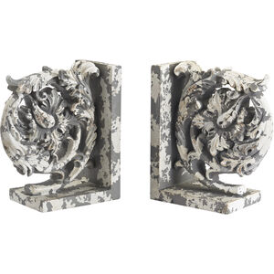 Aged Plaster Ornamental Accessory, Bookends