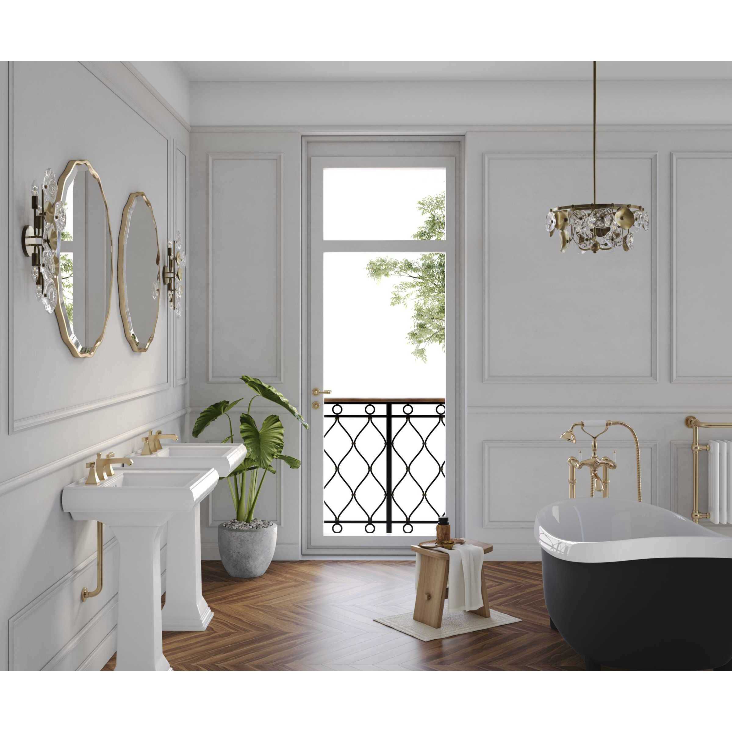 Loretta 3 Light 18 inch Gold Ombre Pendant Ceiling Light, Design Series