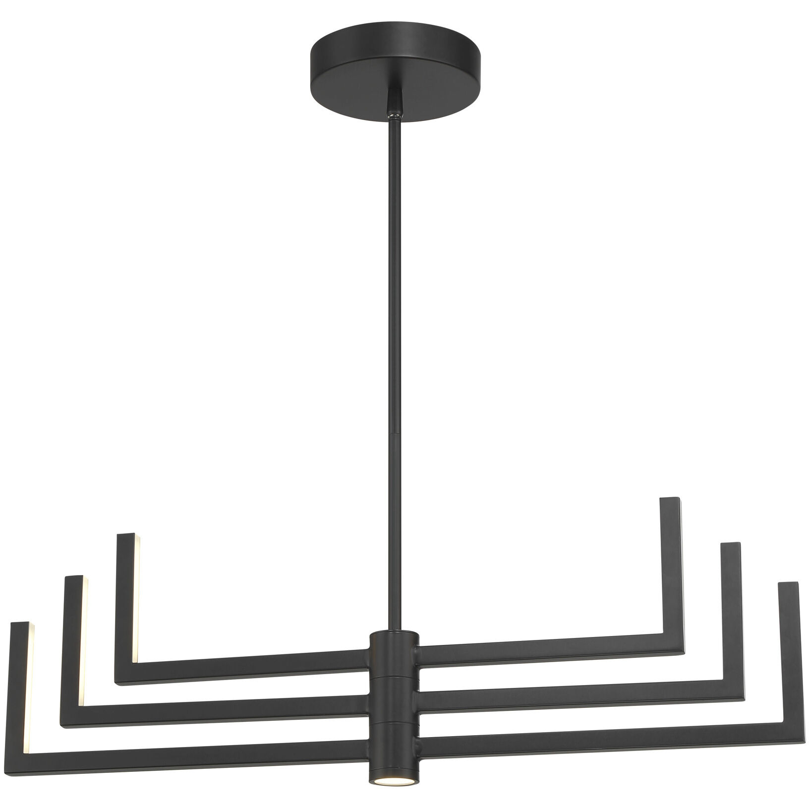 Articular LED 24.25 inch Coal Chandelier Ceiling Light