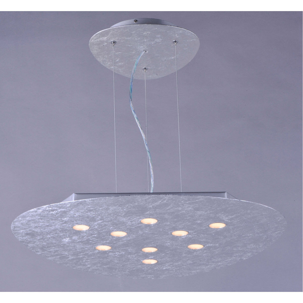 Palette LED 25.5 inch Silver Foil Pendant Ceiling Light