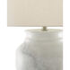 Kalossi 28.5 inch 150 watt White and Gray Table Lamp Portable Light