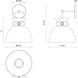 Alora Mood Waldo 1 Light 8.75 inch Matte Black Bath Vanity Light Wall Light in Smoke Glass