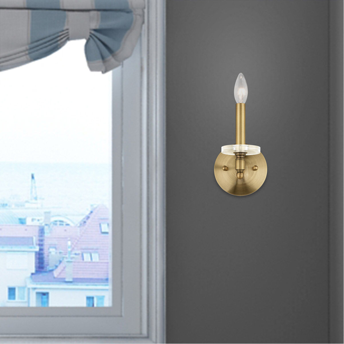 Bennington 1 Light 5 inch Antique Brass Wall Sconce Wall Light