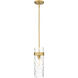 Fontaine 1 Light 5.75 inch Rubbed Brass Pendant Ceiling Light