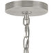 Melina 5 Light 24 inch Brushed Nickel with Clear Chandelier Ceiling Light