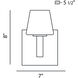 Anglo 1 Light 7 inch Satin Nickel Wall Sconce Wall Light