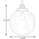 Penn 1 Light 9.75 inch Polished Nickel Pendant Ceiling Light, Medium
