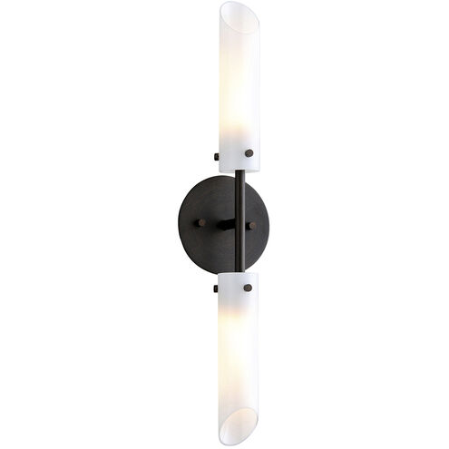 High Line 2 Light 22.25 inch Dark Bronze ADA Wall Sconce Wall Light