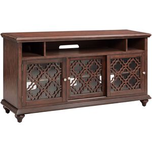 Beauvais 64 X 18 inch Dark Brown with Clear Media Console