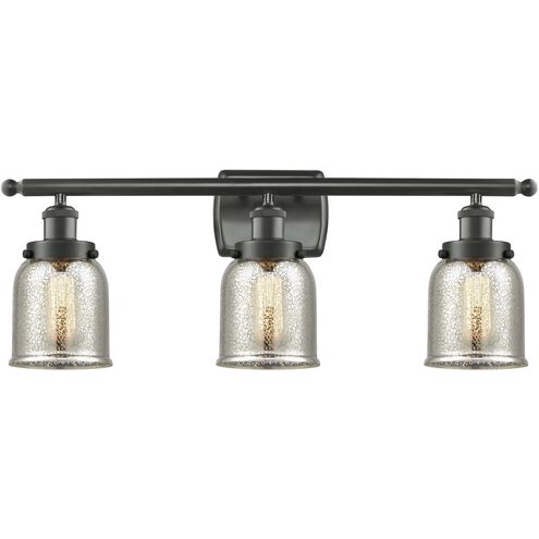 Small Bell 3 Light 26 inch Oil Rubbed Bronze Bath Vanity Light Wall Light, Ballston