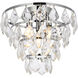 Ella 3 Light 12 inch Chrome Flush Mount Ceiling Light