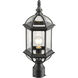 Annex 1 Light 19.5 inch Black Outdoor Post Mount Fixture