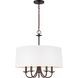 Seville 5 Light 21.5 inch Bronze Chandelier Ceiling Light