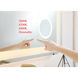 Lux 40 X 27 inch Glossy White Lighted Wall Mirror