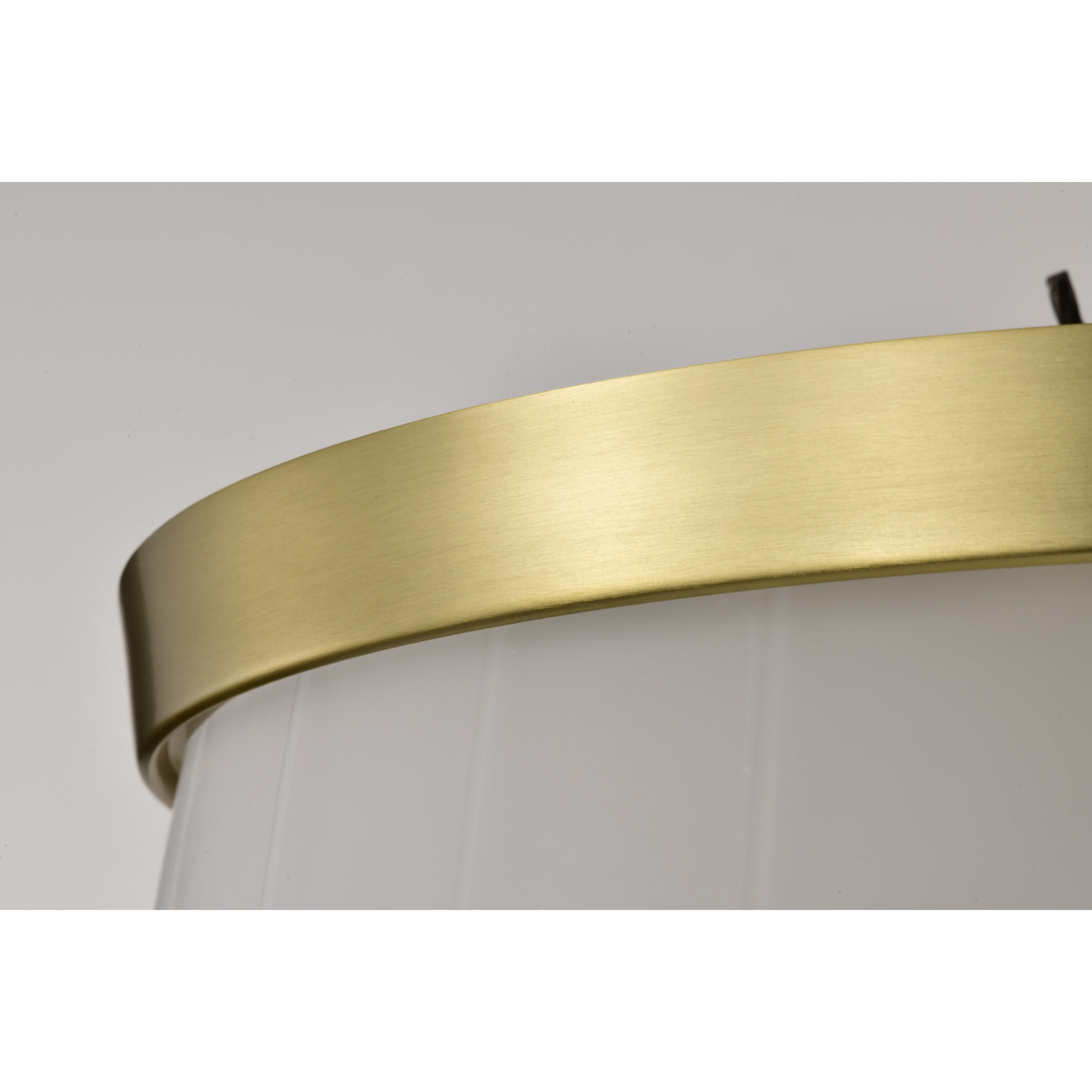 Lune 16 inch Vintage Brass Flush Mount Ceiling Light