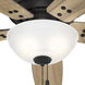 Reveille 60 inch Matte Black with Golden Maple/Stone Blades Ceiling Fan