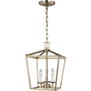 C&M by Chapman & Myers Dianna LED 9.75 inch Satin Brass Pendant Ceiling Light