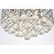 Tully 4 Light 14 inch Chrome Flush Mount Ceiling Light