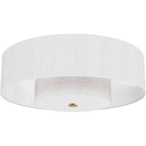 Brookside 30 inch Luxe Gold with Fresh White Blades Ceiling Fan