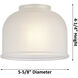 Ballston Dayton LED 26 inch Oil Rubbed Bronze Bath Vanity Light Wall Light in Clear Glass, Ballston