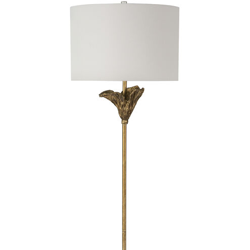 Monet 65.5 inch 150.00 watt Antique Gold Leaf Floor Lamp Portable Light