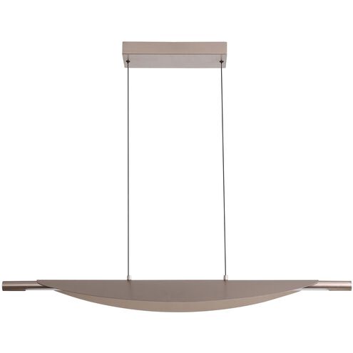 Luma Linear Pendant Ceiling Light in Coffee Silver