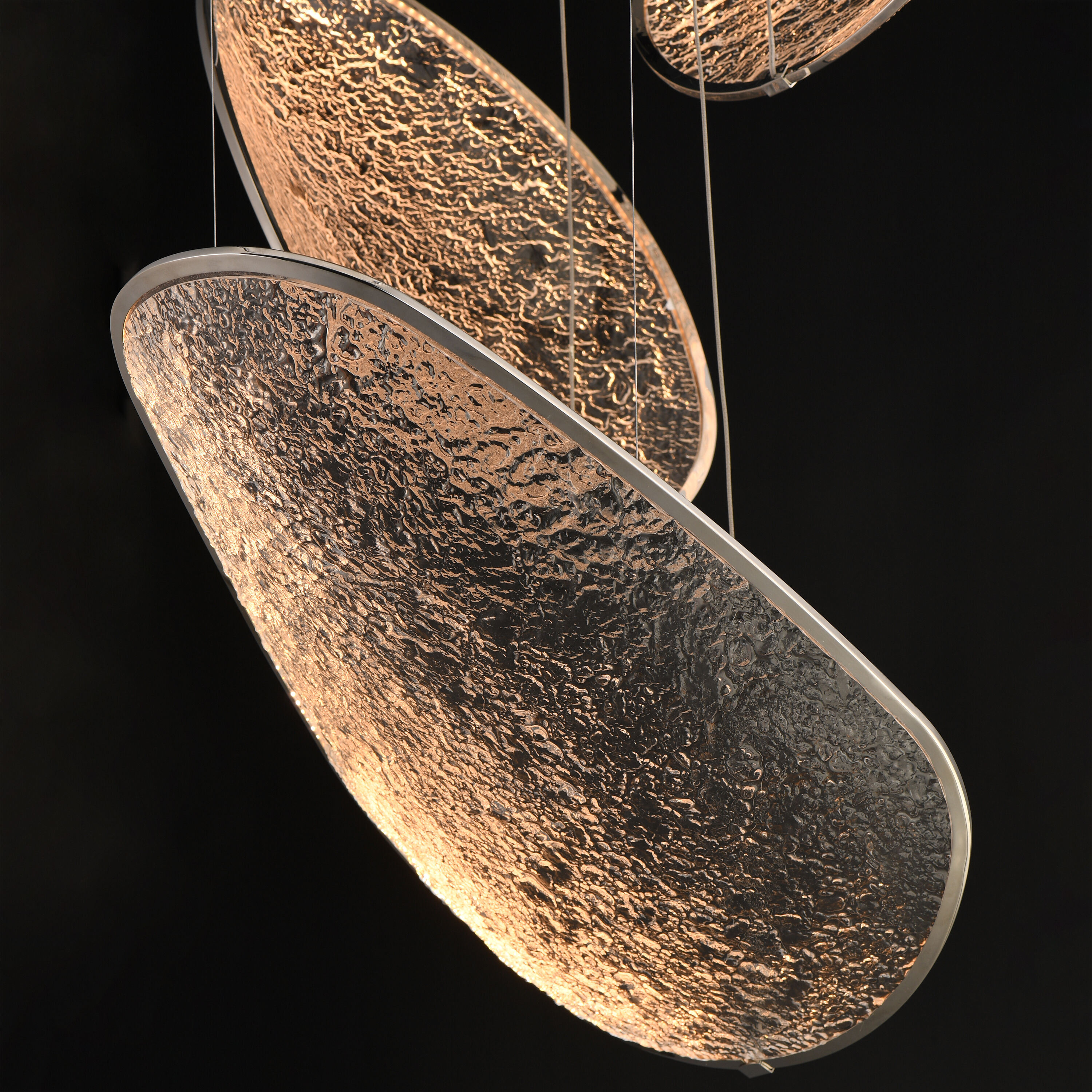 Moonscapes LED 28.5 inch Polished Chrome Multi-Light Pendant Ceiling Light