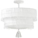 Lisa McDennon Baya 4 Light 18 inch Textured Plaster Semi-flush Mount Ceiling Light