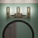 Jemsa 3 Light 22.75 inch Champagne Bronze Bath Bracket Wall Light, 3 Arm