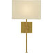 Ashdown 1 Light 12 inch Antique Gold Leaf ADA Wall Sconce Wall Light
