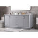 Hayes 72 X 22 X 35 inch Grey Vanity Sink Set