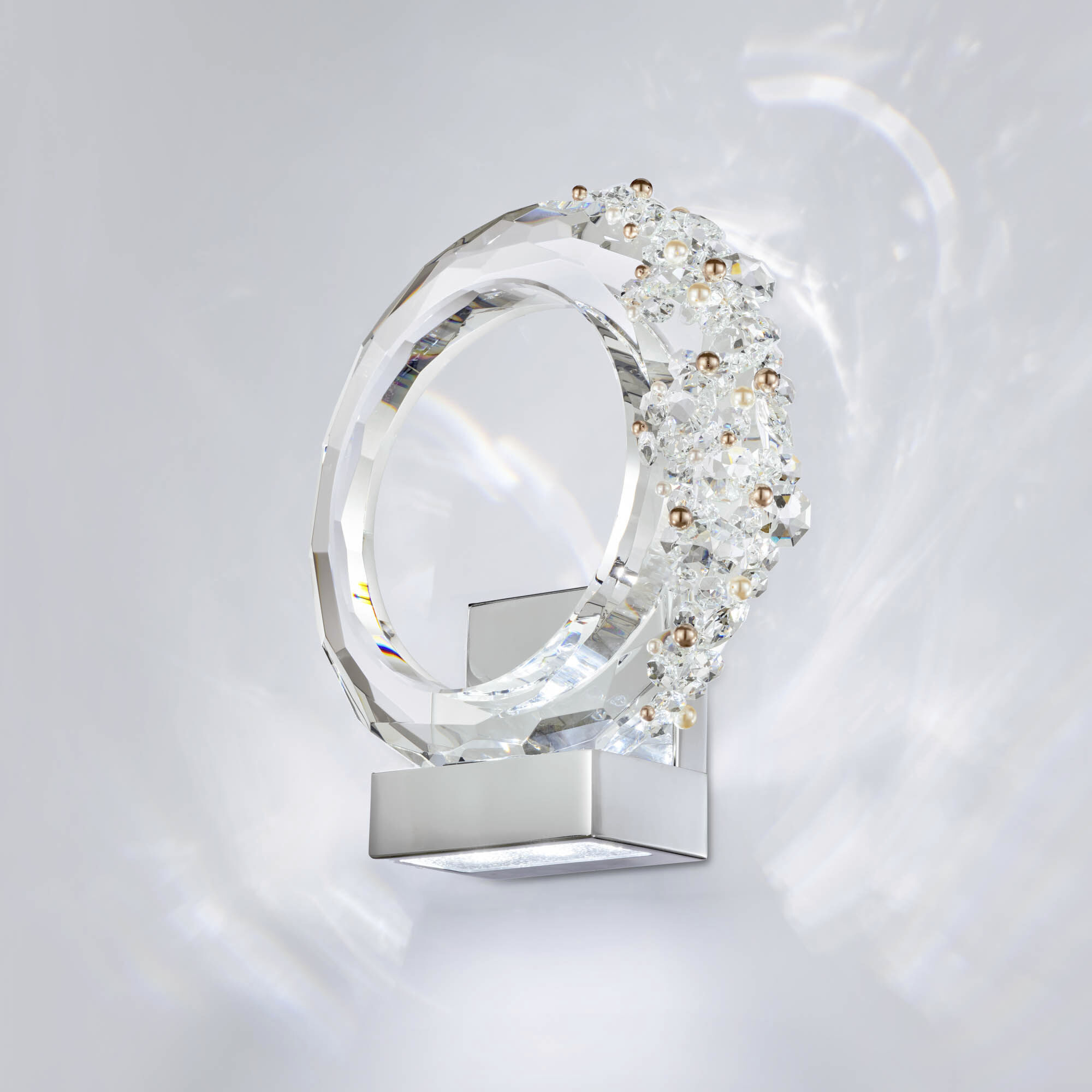 Forever Serenity LED 3.6 inch Polished Chrome ADA Wall Sconce Wall Light, Left Accent