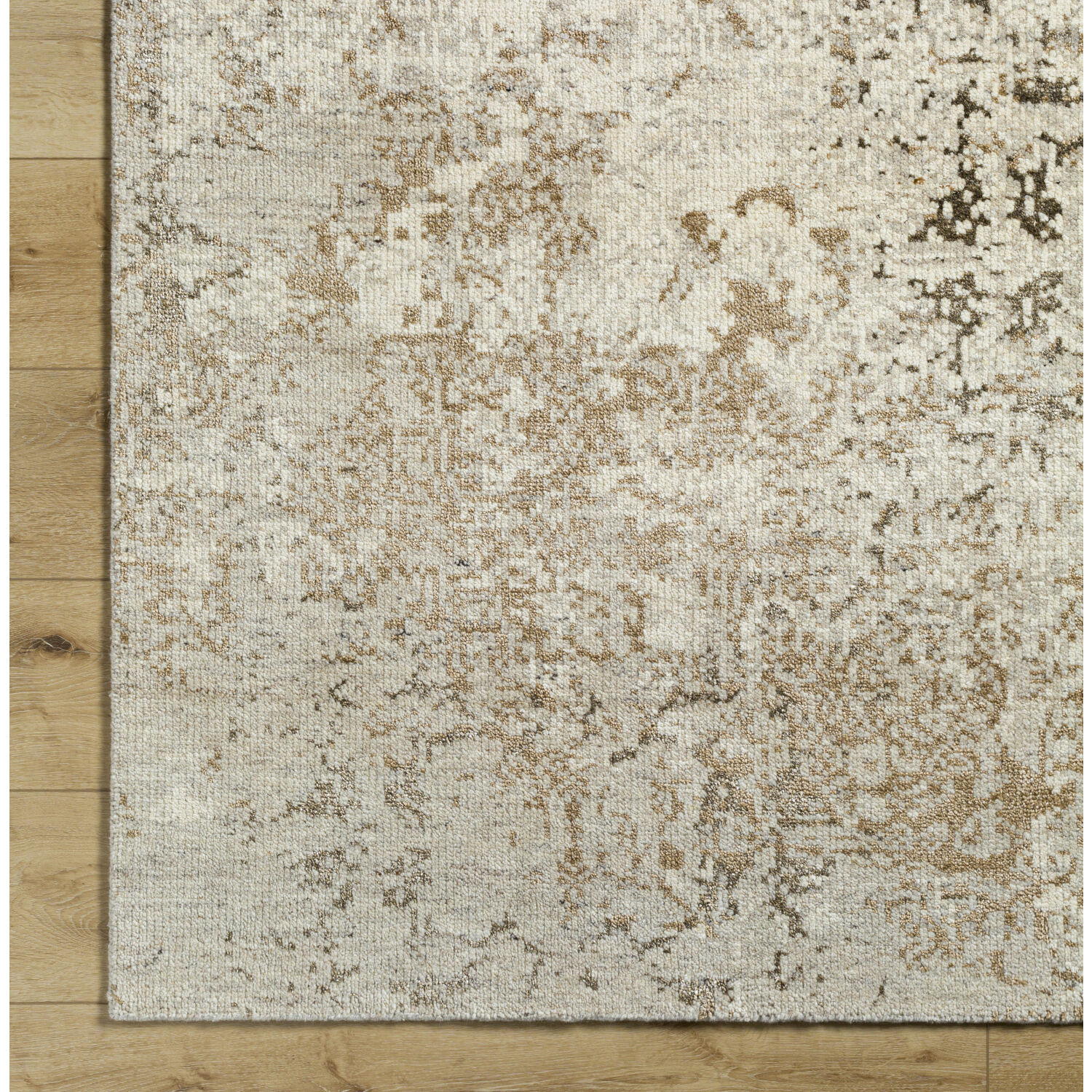 Lille 108 X 72 inch Pearl / Natural / Khaki / Sage Handmade Rug in 6 x 9