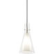 Taper 1 Light 7 inch Brushed Nickel Mini Pendant Ceiling Light