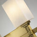 Jack 2 Light 13.5 inch Aged Brass Bath Bar Wall Light