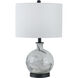 Sarris 23 inch White and Grey Table Lamp Portable Light